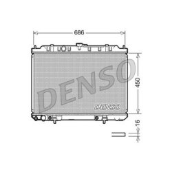 Engine Cooling Radiator DENSO DRM46008 OE Ref 214609H300