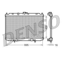 Engine Cooling Radiator DENSO DRM46013 OE Ref 21410BU001