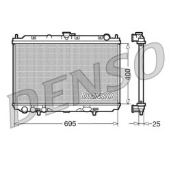 Engine Cooling Radiator DENSO DRM46016 OE Ref 21410BU101