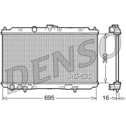Engine Cooling Radiator DENSO DRM46027 OE Ref 21410AV600
