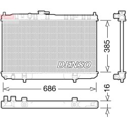 Engine Cooling Radiator DENSO DRM46034 OE Ref 2140095F0F
