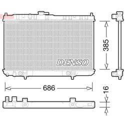 Engine Cooling Radiator DENSO DRM46035 OE Ref 2140095F0G