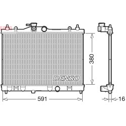 Engine Cooling Radiator DENSO DRM46040 OE Ref 214101FY0A