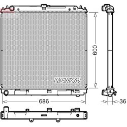 Engine Cooling Radiator DENSO DRM46041 OE Ref 21410EB31A