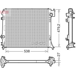 Engine Cooling Radiator DENSO DRM46064 OE Ref 214104EB1A