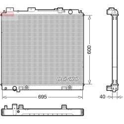 Engine Cooling Radiator DENSO DRM46068 OE Ref 214605X20A