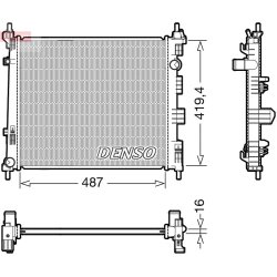 Engine Cooling Radiator DENSO DRM46069 OE Ref 21410JX51A