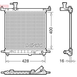 Engine Cooling Radiator DENSO DRM46072 OE Ref 214101HC1B