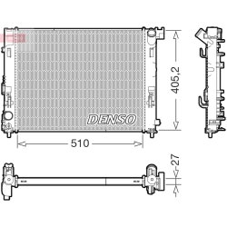 Engine Cooling Radiator DENSO DRM46076 OE Ref 214106666R