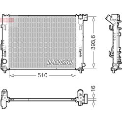 Engine Cooling Radiator DENSO DRM46103 OE Ref 214105FA0A