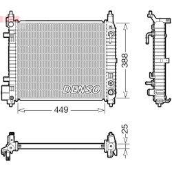 Engine Cooling Radiator DENSO DRM46104 OE Ref 214603AU1A