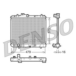 Engine Cooling Radiator DENSO DRM47004 OE Ref 1770073KC0
