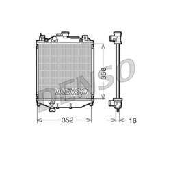 Engine Cooling Radiator DENSO DRM47005 OE Ref 1770060821