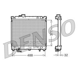 Engine Cooling Radiator DENSO DRM47010 OE Ref 1770060A11000