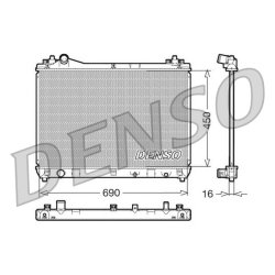 Engine Cooling Radiator DENSO DRM47011 OE Ref 1770067J00