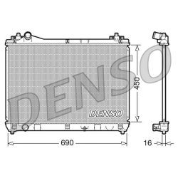 Engine Cooling Radiator DENSO DRM47016 OE Ref 1770065J00