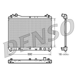 Engine Cooling Radiator DENSO DRM47018 OE Ref 1770066J10
