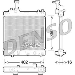 Engine Cooling Radiator DENSO DRM47026 OE Ref 1770068K00