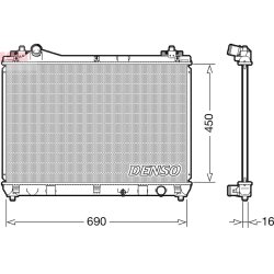 Engine Cooling Radiator DENSO DRM47031 OE Ref 1770066J00