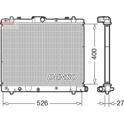 Engine Cooling Radiator DENSO DRM47036 OE Ref 1770068L50