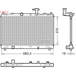 Engine Cooling Radiator DENSO DRM47038 OE Ref 1770061M00
