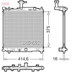 Engine Cooling Radiator DENSO DRM47040 OE Ref 1770084MA0000