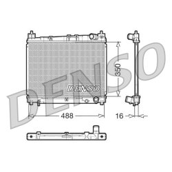 Engine Cooling Radiator DENSO DRM50006 OE Ref 1640021080