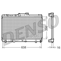 Engine Cooling Radiator DENSO DRM50013 OE Ref 1640015480
