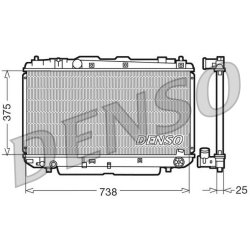 Engine Cooling Radiator DENSO DRM50021 OE Ref 1640027061