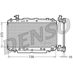 Engine Cooling Radiator DENSO DRM50022 OE Ref 1640028460