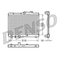 Engine Cooling Radiator DENSO DRM50029 OE Ref 1640015531