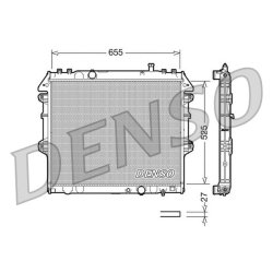 Engine Cooling Radiator DENSO DRM50039 OE Ref 164000L250