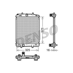 Engine Cooling Radiator DENSO DRM50040 OE Ref 1330P3