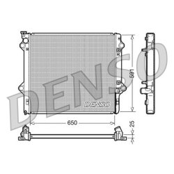 Engine Cooling Radiator DENSO DRM50046 OE Ref 1640030140