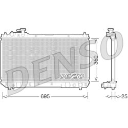 Engine Cooling Radiator DENSO DRM50062 OE Ref 164007A491