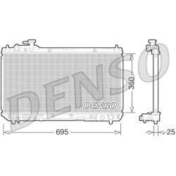 Engine Cooling Radiator DENSO DRM50063 OE Ref 164007A501
