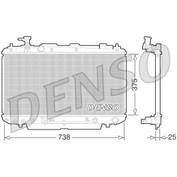 Engine Cooling Radiator DENSO DRM50064 OE Ref 1640028190