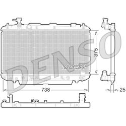 Engine Cooling Radiator DENSO DRM50065 OE Ref 1640028500