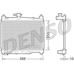 Engine Cooling Radiator DENSO DRM50066 OE Ref 1640023111