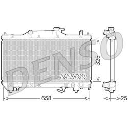 Radiateur de refroidissement moteur DENSO DRM50067 pour TOYOTA AVENSIS