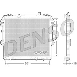 Engine Cooling Radiator DENSO DRM50069 OE Ref 164000L140