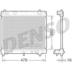 Engine Cooling Radiator DENSO DRM50070 OE Ref 1640021300