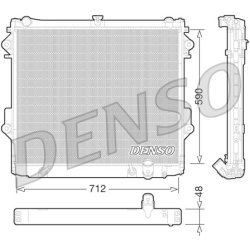Engine Cooling Radiator DENSO DRM50074 OE Ref 1640050381