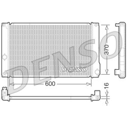 Engine Cooling Radiator DENSO DRM50076 OE Ref 164000T270