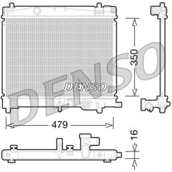 Engine Cooling Radiator DENSO DRM50078 OE Ref 1640047080