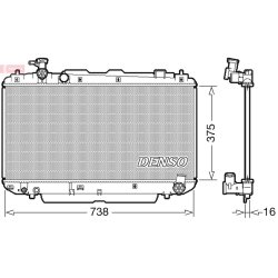 Engine Cooling Radiator DENSO DRM50083 OE Ref 1640028131