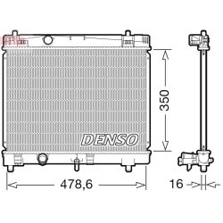 Engine Cooling Radiator DENSO DRM50103 OE Ref 1640023160