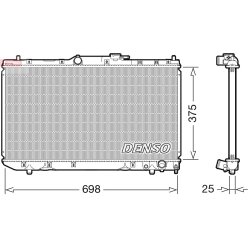 Engine Cooling Radiator DENSO DRM50116 OE Ref 164000B030