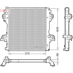 Engine Cooling Radiator DENSO DRM50140 OE Ref 1640030290
