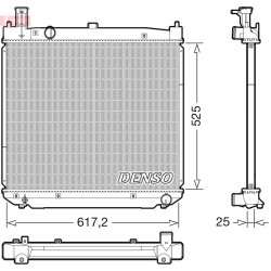 Engine Cooling Radiator DENSO DRM50141 OE Ref 1640030240